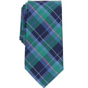 Club Room Men Classic Plaid Tie Mint